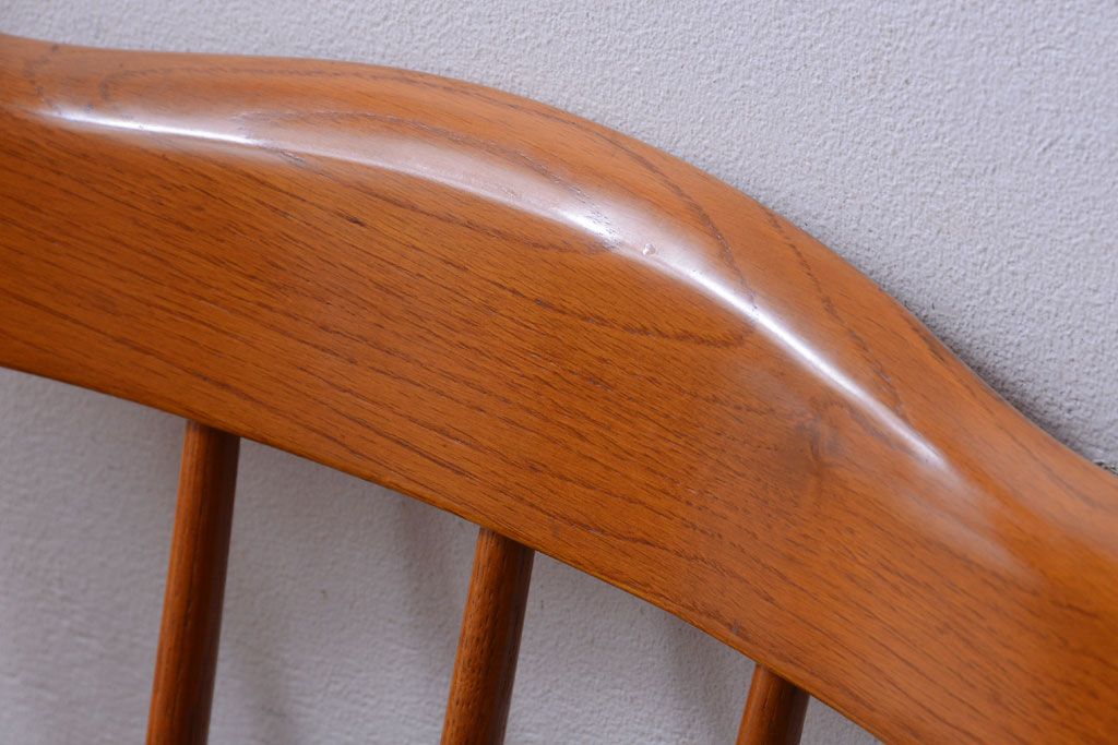 中古　柏木工　ナラ材のダイニングチェア(1)