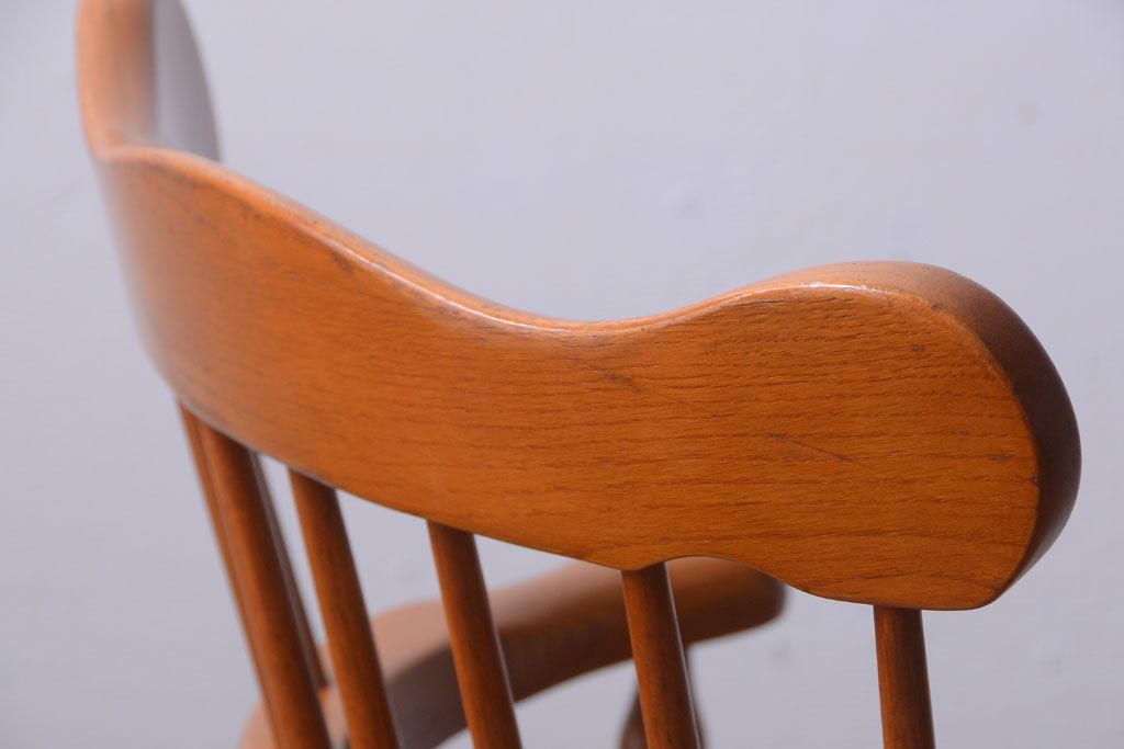 中古　柏木工　ナラ材のダイニングチェア(1)