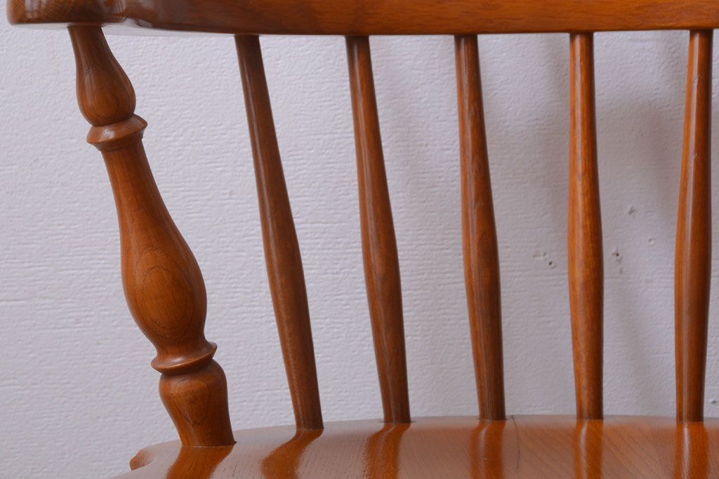 中古　柏木工　ナラ材のダイニングチェア(2)