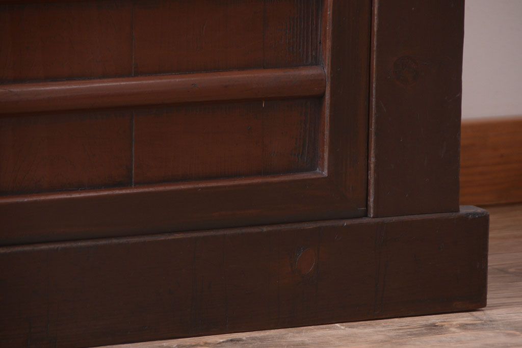 アンティーク家具　古民具・骨董　四尺　水屋箪笥サイドボード(2)