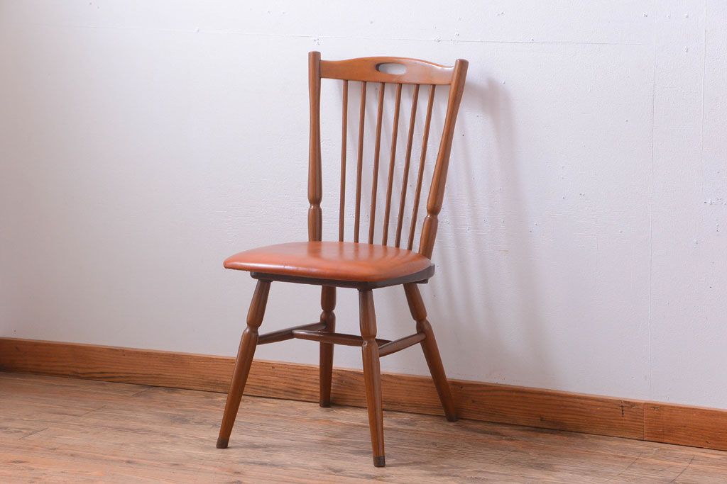 ヴィンテージ家具　ビンテージ　MATSUDA　レトロなウィンザーチェア(1)(ウインザーチェア)