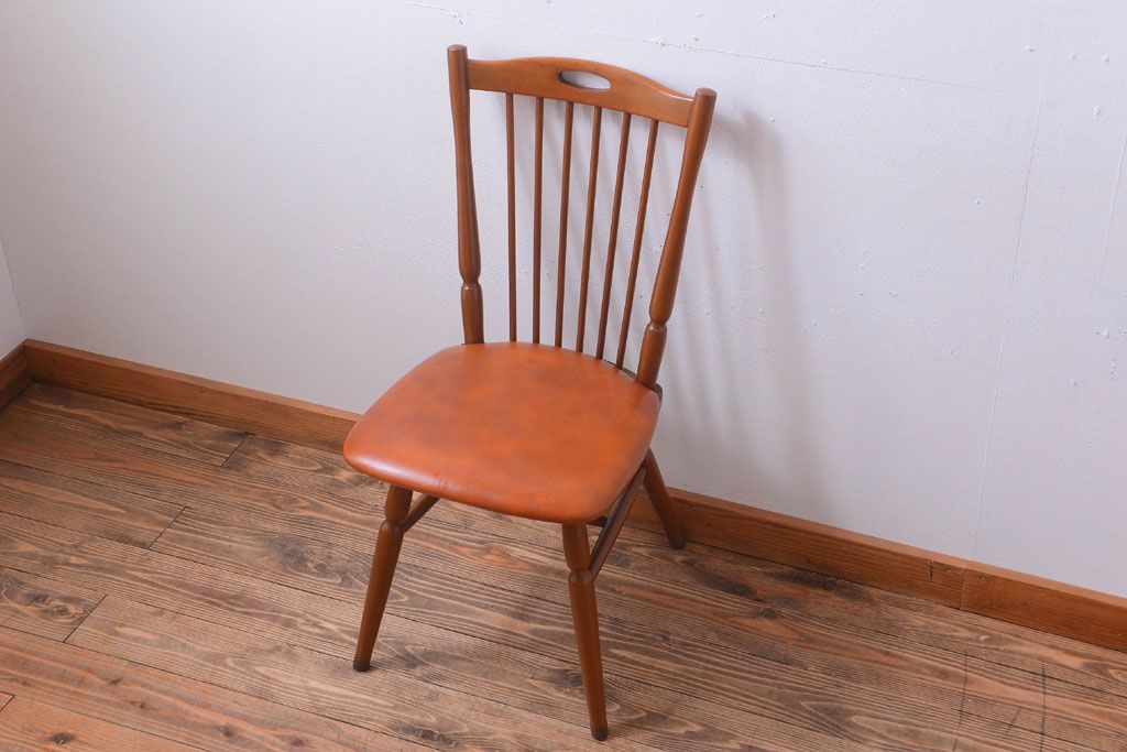 ヴィンテージ家具　ビンテージ　MATSUDA　レトロなウィンザーチェア(1)(ウインザーチェア)