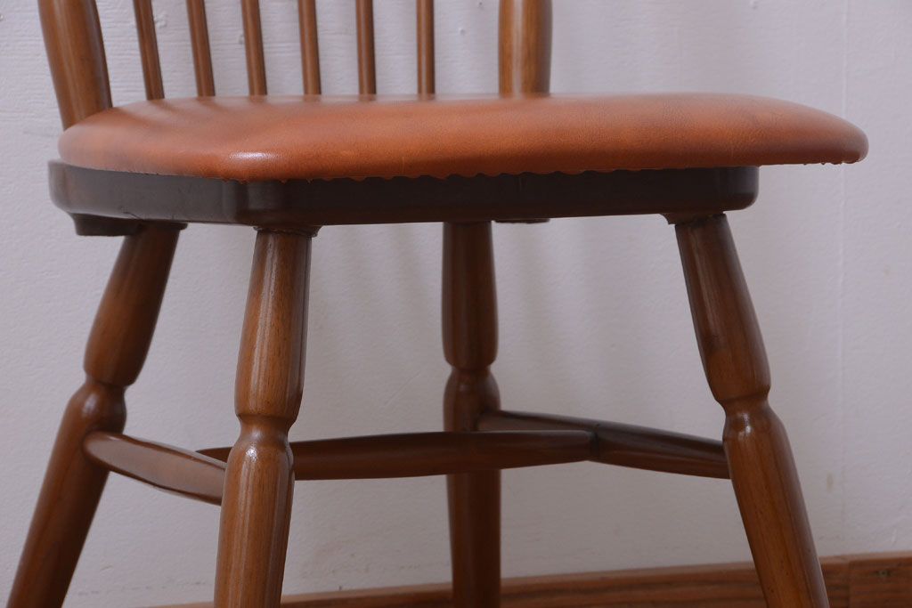 ヴィンテージ家具　ビンテージ　MATSUDA　レトロなウィンザーチェア(1)(ウインザーチェア)