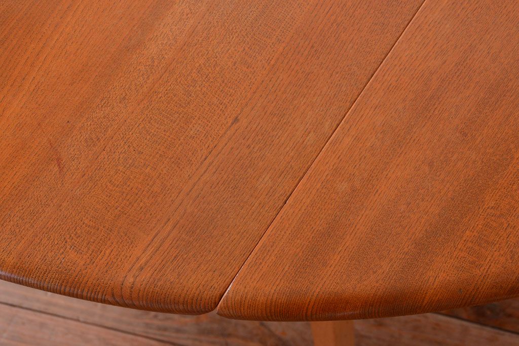 アンティーク家具　イギリスERCOL(アーコール)　ウィンザーシリーズ　ドロップリーフテーブル(バタフライテーブル)(3)