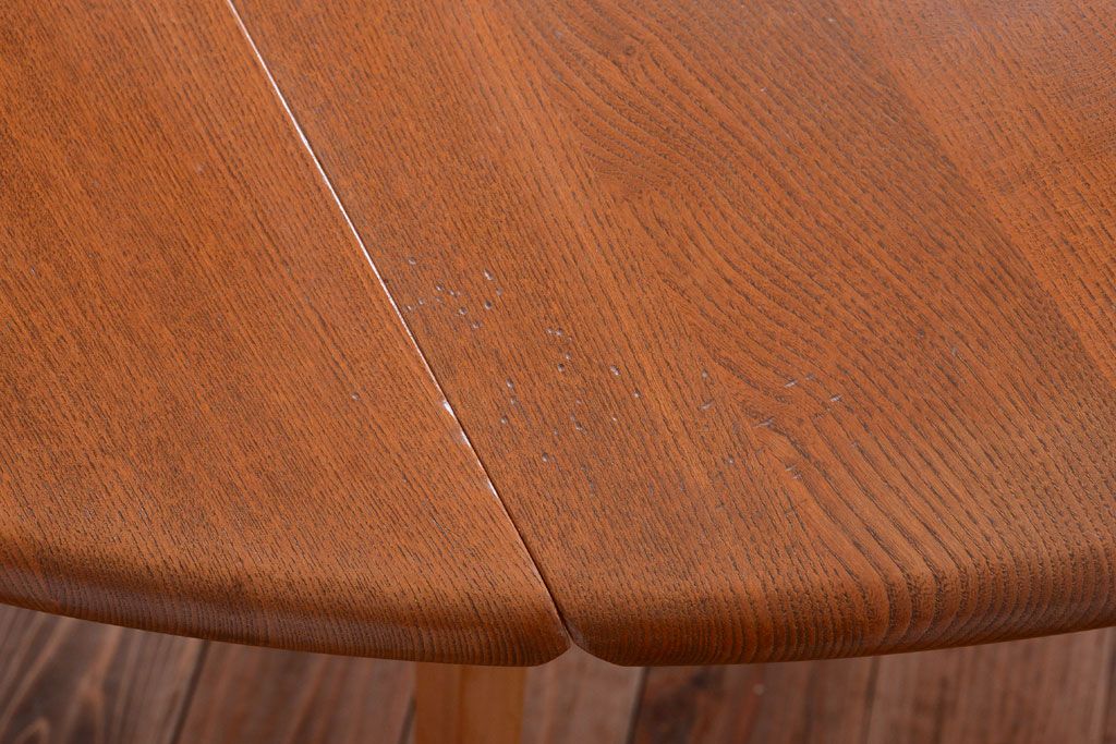 アンティーク家具　イギリスERCOL(アーコール)　ウィンザーシリーズ　ドロップリーフテーブル(バタフライテーブル)(3)
