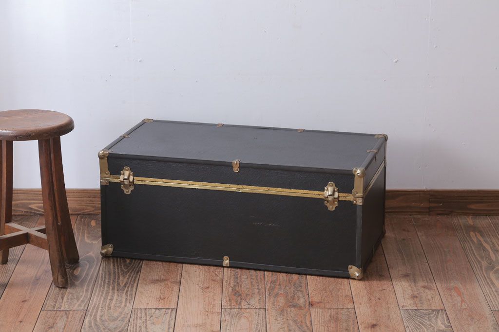 アンティーク雑貨　USビンテージ　Seward Trunk Co.(シーワード)　古いトランク