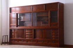中古　民芸家具　超特大!高級重ね茶箪笥