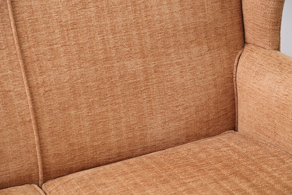 ヴィンテージ家具　イギリスビンテージ　シンプルで上品なウィングバックラブソファ(ウイングバック)
