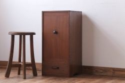 アンティーク家具　和製アンティーク　古い木の小ぶりな収納棚
