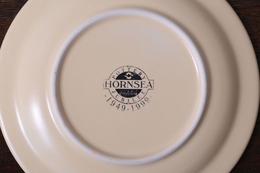 イギリスビンテージ HORNSEA(ホーンジー)　Golden Jubilee(ゴールデンジュビリー)シリーズ カップ&ソーサー4客セット