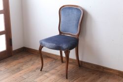 中古　イタリア製　高級感あふれるシックなダイニングチェア(2)