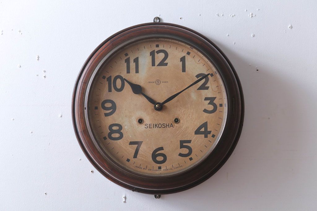 アンティーク雑貨 アンティーク 精工舎(SEIKOSHA) 古い壁掛け時計