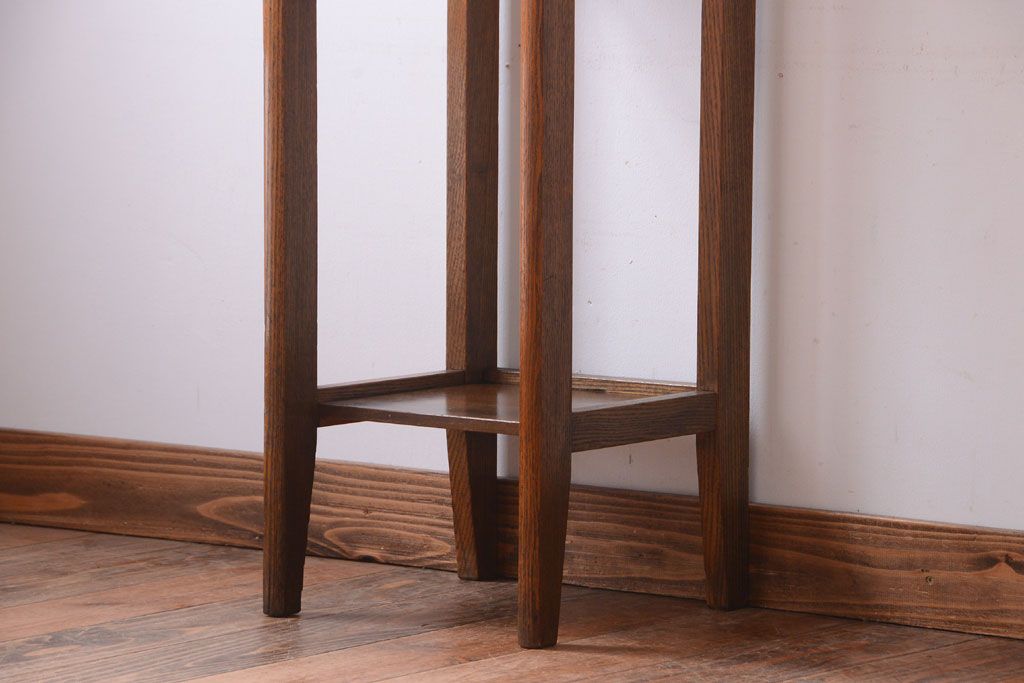 レトロ家具 昭和レトロ 引き出し付きのアンティークサイド