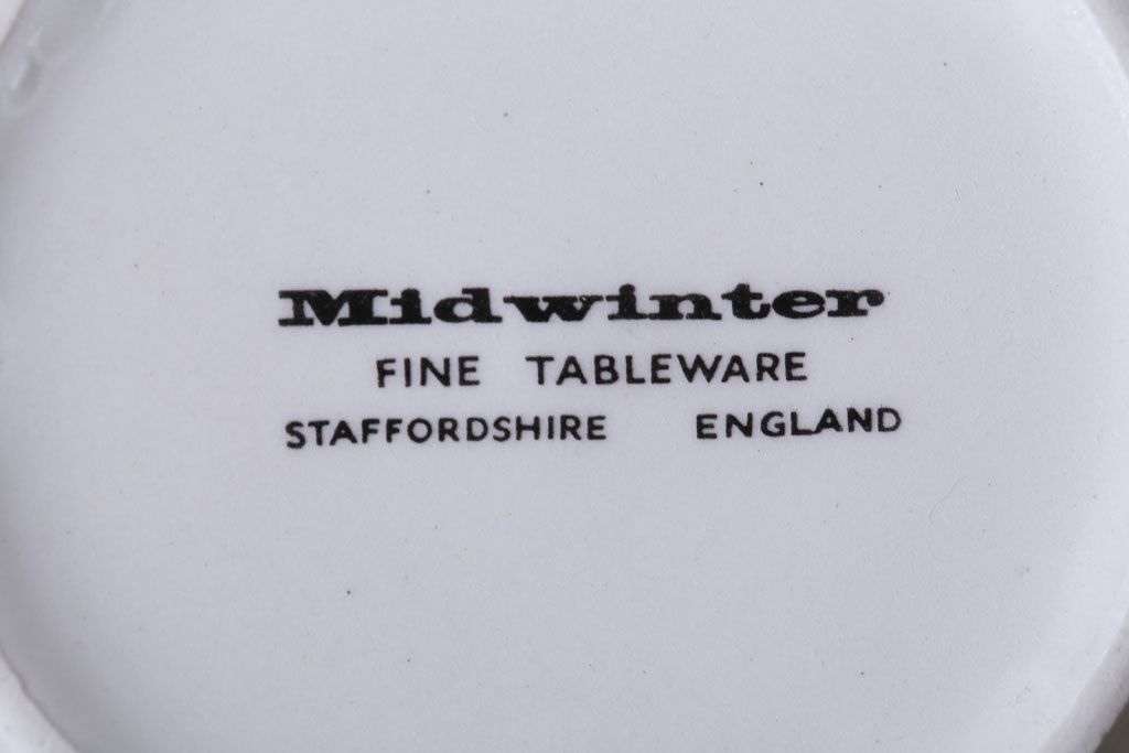 アンティーク雑貨　イギリスビンテージ　MIDWINTER(ミッドウィンター)Bengal(ベンガル)シリーズ　カップ&ソーサー6客セット