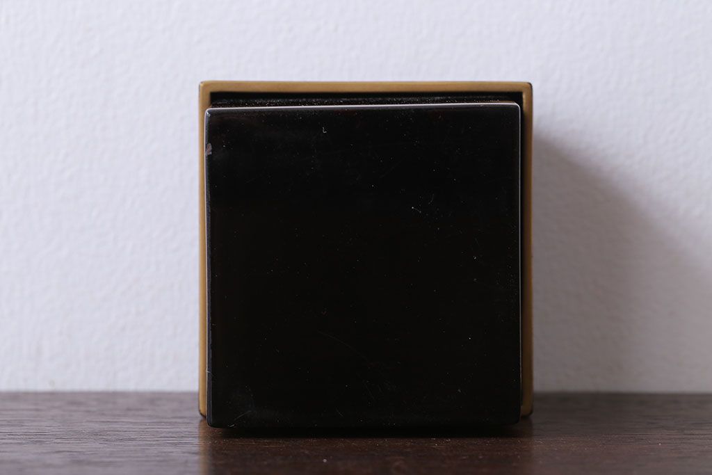 アンティーク雑貨　アンティーク　大正〜昭和初期　木製蒔絵小箱(漆器)