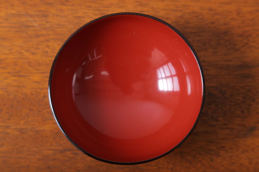 アンティーク雑貨　アンティーク　昭和初期　蒔絵木製椀10客(漆器)(1)