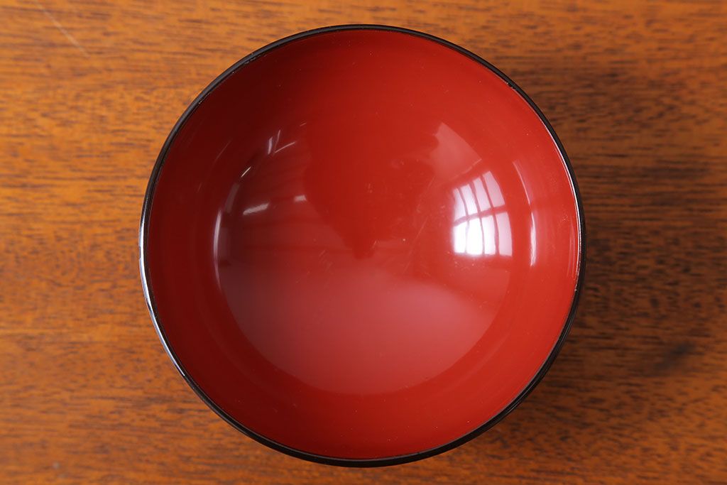 アンティーク雑貨　アンティーク　昭和初期!蒔絵木製椀10客(漆器)(2)