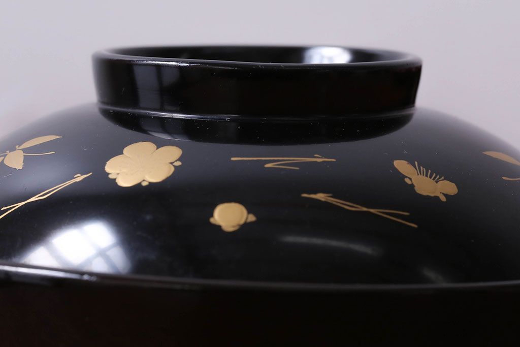 アンティーク雑貨　アンティーク　昭和初期!蒔絵木製椀10客(漆器)(2)