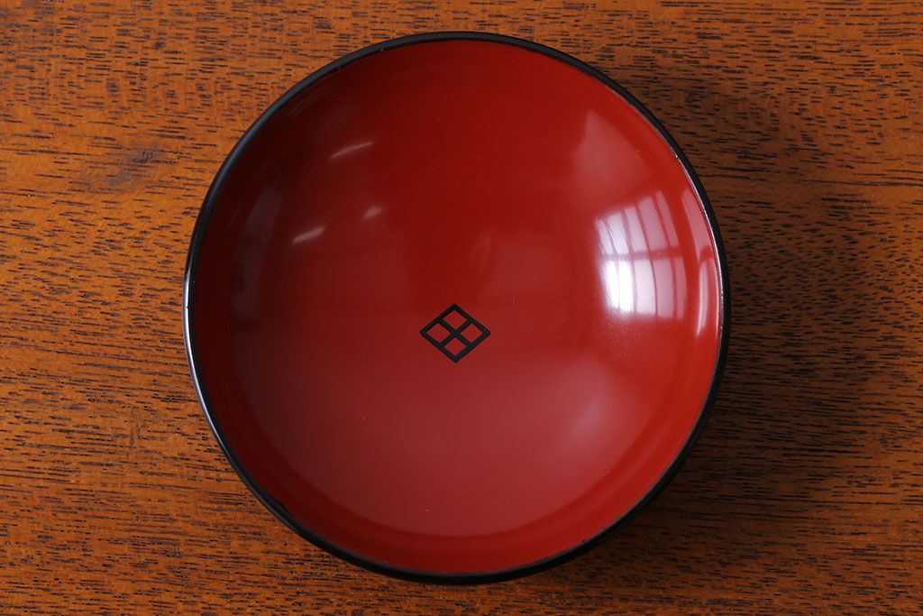 アンティーク雑貨　アンティーク　昭和初期!蒔絵木製椀10客(漆器)(2)