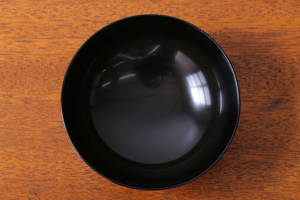 アンティーク雑貨　アンティーク　大正〜昭和初期　輪島塗木製蒔絵椀5客(1)