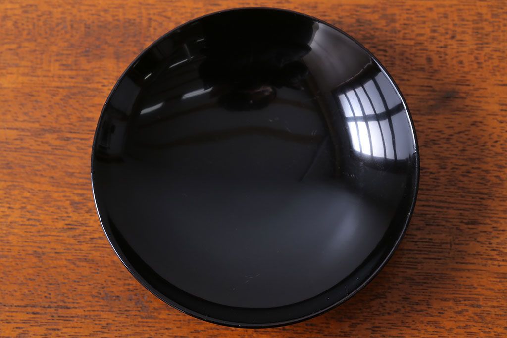 アンティーク雑貨　アンティーク　大正〜昭和初期　輪島塗木製蒔絵椀5客(1)