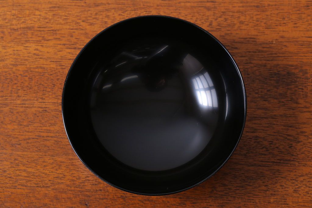 アンティーク雑貨　和製アンティーク　大正〜昭和初期　輪島塗木製蒔絵椀5客(3)