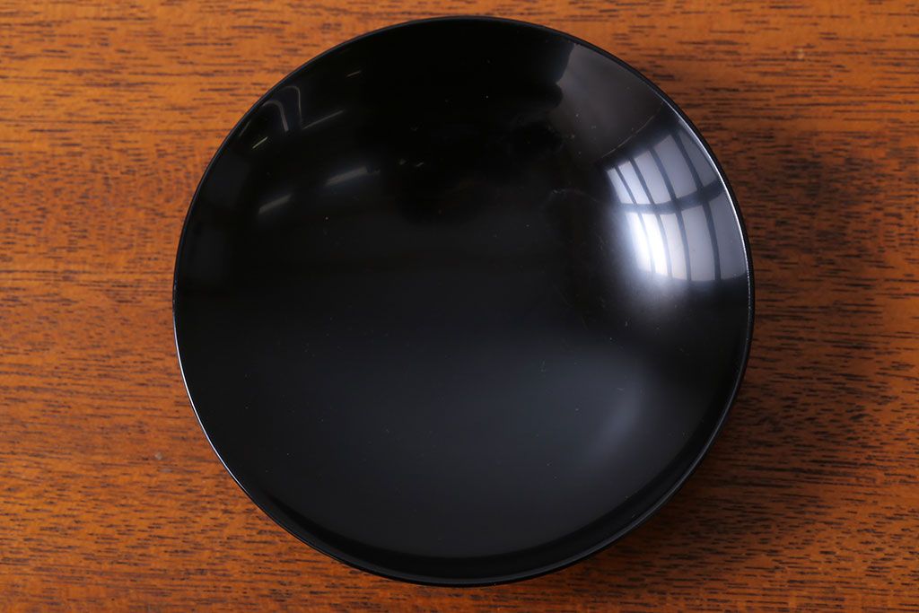 アンティーク雑貨　和製アンティーク　大正〜昭和初期　輪島塗木製蒔絵椀5客(4)