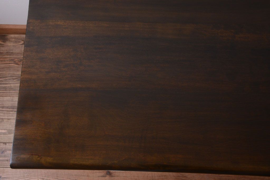 レトロ家具　昭和レトロ　古い木製のアンティーク片袖机(デスク)