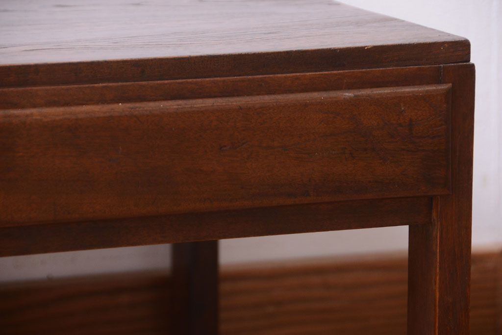 アンティーク家具　和製アンティーク　引き出し付き!シンプルで上品な木製文机