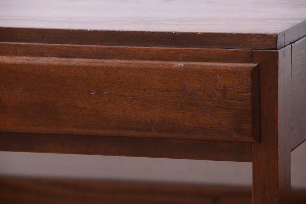 アンティーク家具　和製アンティーク　引き出し付き!シンプルで上品な木製文机