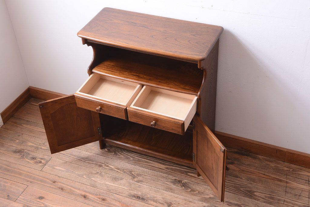 中古 カリモク家具 小ぶりなキャビネット(電話台) | ラフジュ工房