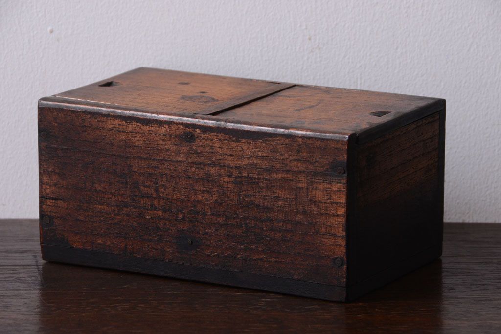 アンティーク雑貨 昭和レトロ 古いアンティーク木箱(小箱・収納箱) | ラフジュ工房