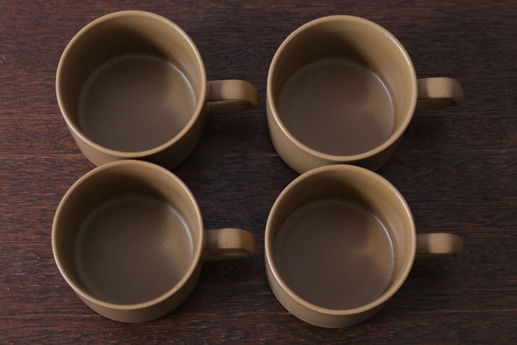 イギリスビンテージ　J&G　MEAKIN(ミーキン) TULIP TIME(チューリップタイム)シリーズ　カップ&ソーサー4客セット(洋食器)
