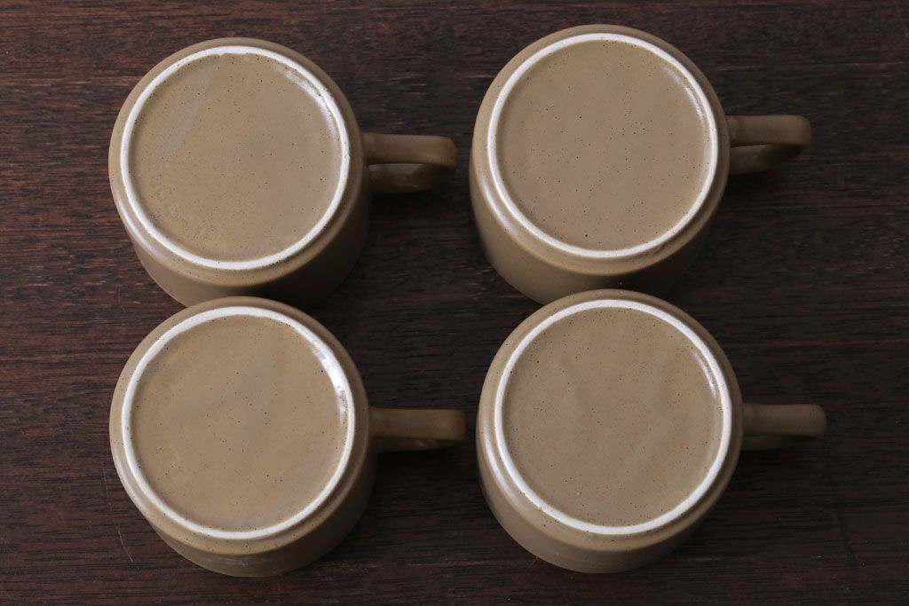 イギリスビンテージ　J&G　MEAKIN(ミーキン) TULIP TIME(チューリップタイム)シリーズ　カップ&ソーサー4客セット(洋食器)