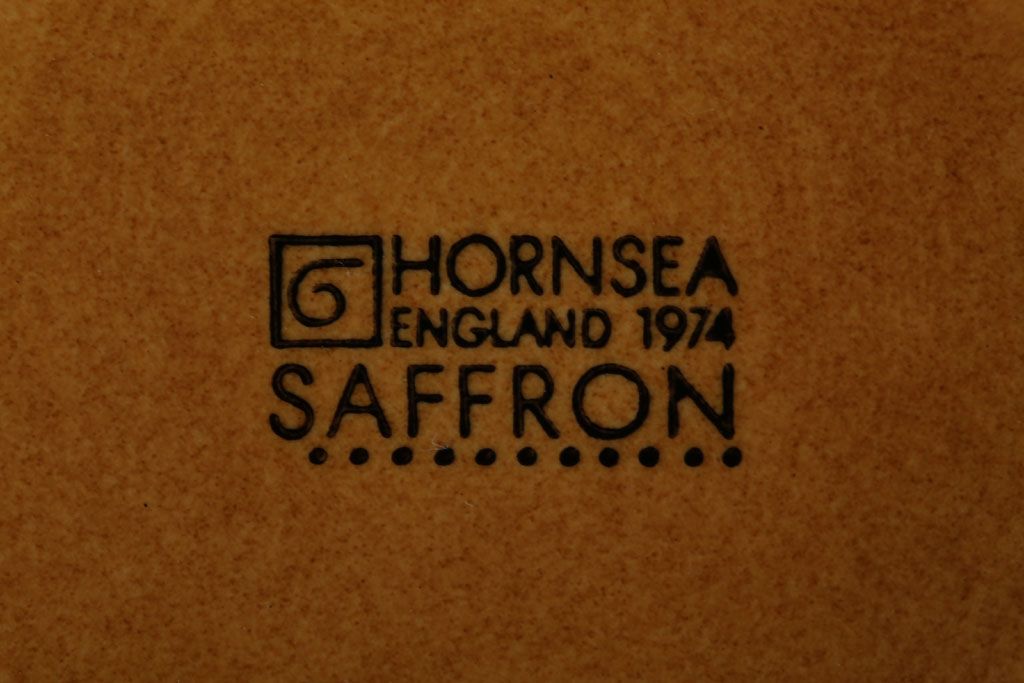 イギリスビンテージ　HORNSEA(ホーンジー)　SAFFRON(サフラン)シリーズ　コーヒーポット&大小ジャグ3点セット(洋食器)
