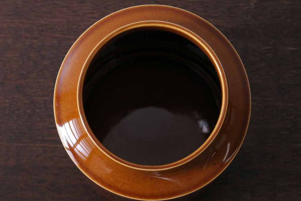アンティーク雑貨　イギリスビンテージ　HORNSEA(ホーンジー)　BRONTE(ブロンテ)シリーズ　キャニスター(洋食器)