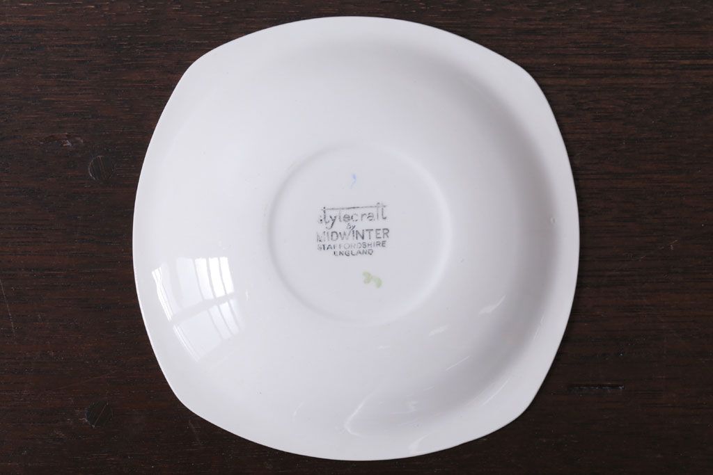 イギリスビンテージ　MIDWINTER(ミッドウィンター)　PETULA(ペトゥラ)シリーズ　カップ&ソーサー3客セット(洋食器)