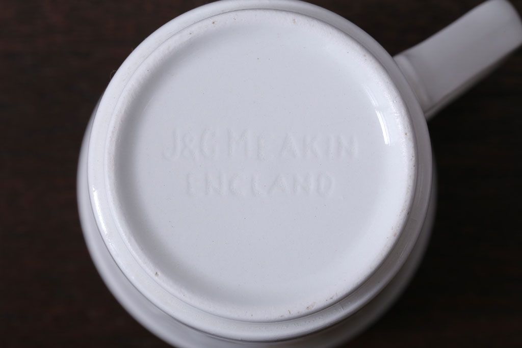 アンティーク雑貨　イギリスビンテージ　J&G　MEAKIN(ミーキン)　Palma(パルマ)シリーズ カップ&ソーサー2客セット(洋食器)