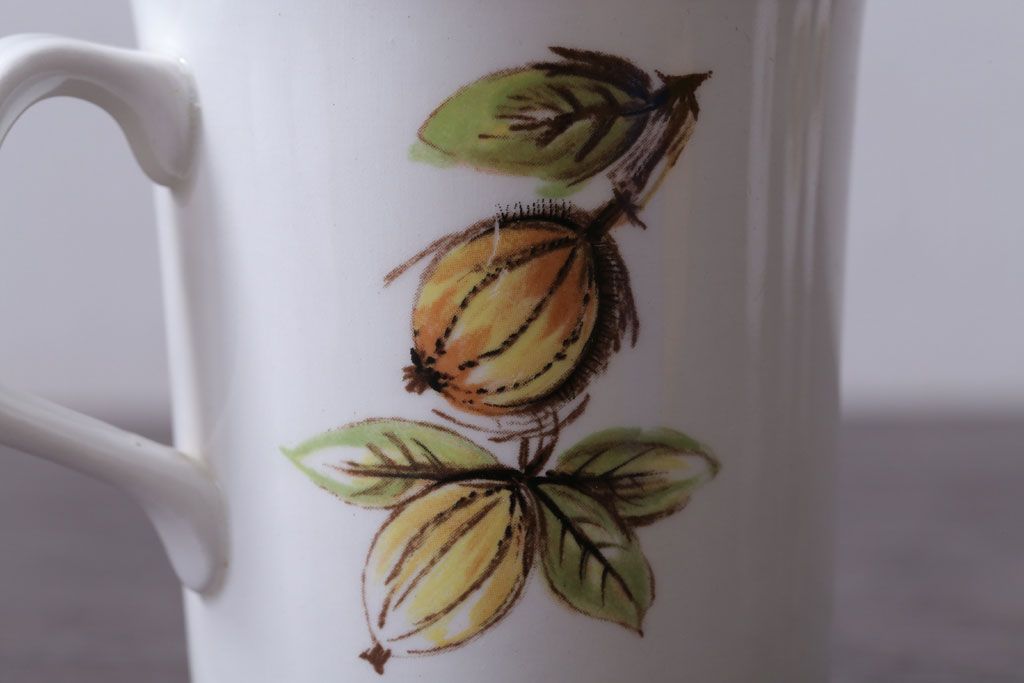 イギリスビンテージ　J&G　MEAKIN(ミーキン)　Eden(エデン)シリーズ　カップ&ソーサー4客セット(洋食器)