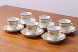 アンティーク雑貨　アンティーク　古いノリタケ　カップ&ソーサー6客セット