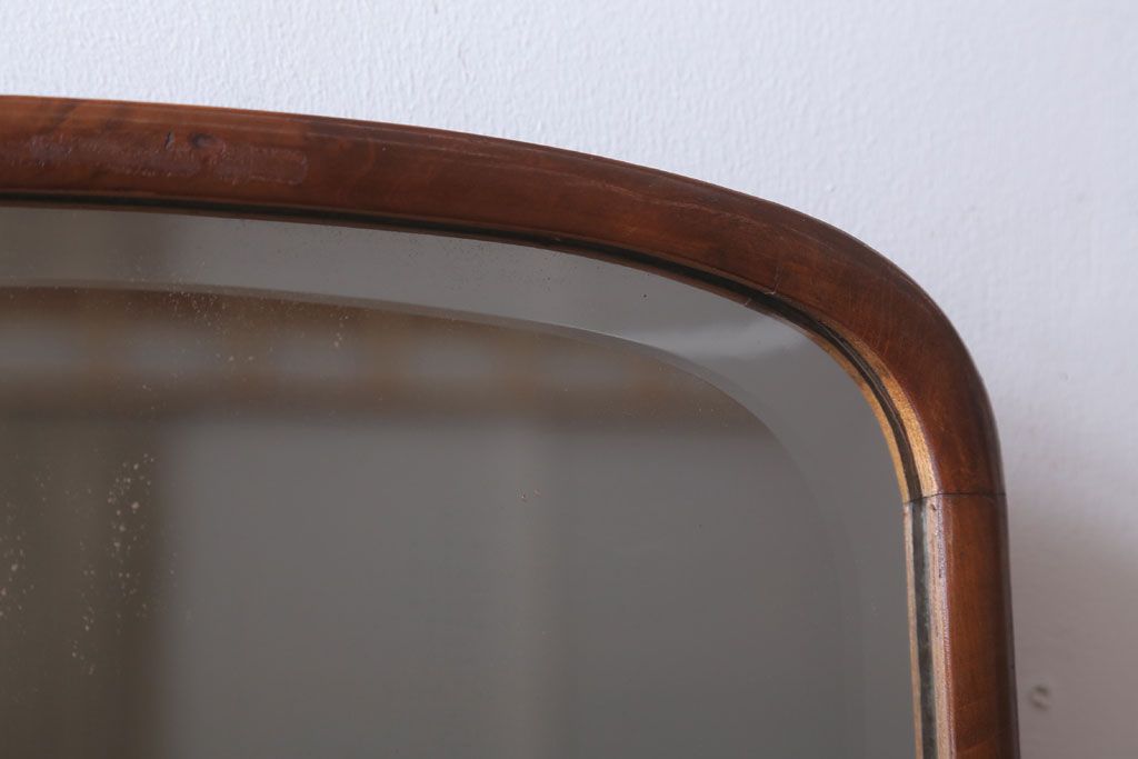 アンティーク家具　和製アンティーク　古い木製の鏡台(ドレッサー)