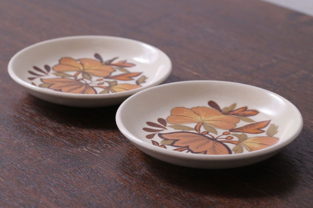 イギリスビンテージ　Palissy(パリシー)　kismet(キスメット)シリーズ　小皿2枚セット(洋食器)