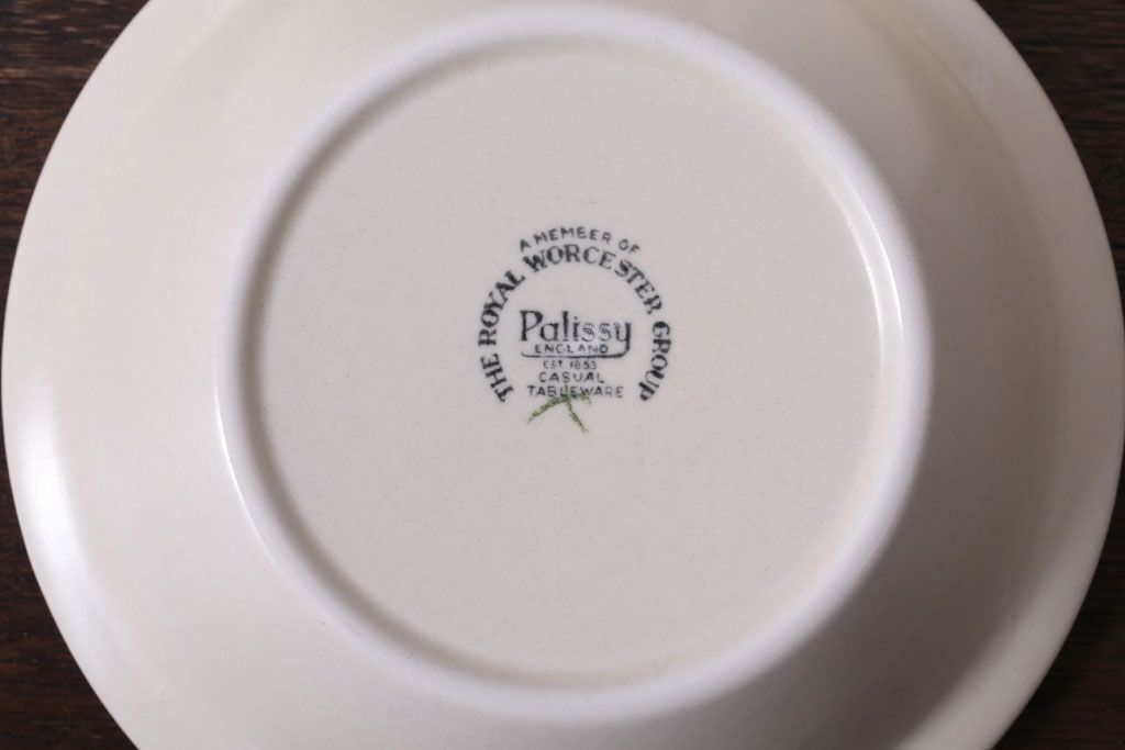 アンティーク雑貨　イギリスビンテージ　Palissy(パリシー)　kismet(キスメット)シリーズ　深皿3点セット(1)(洋食器)