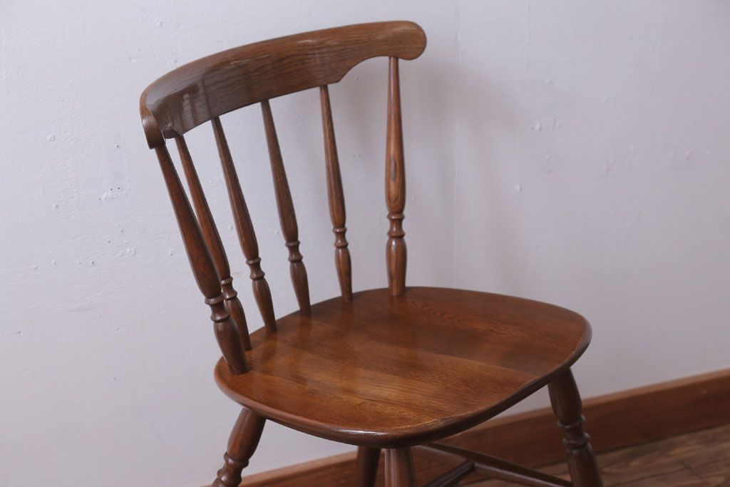 中古　柏木工　スピンドルバックチェア(ウィンザーチェア、ウインザーチェア)(1)