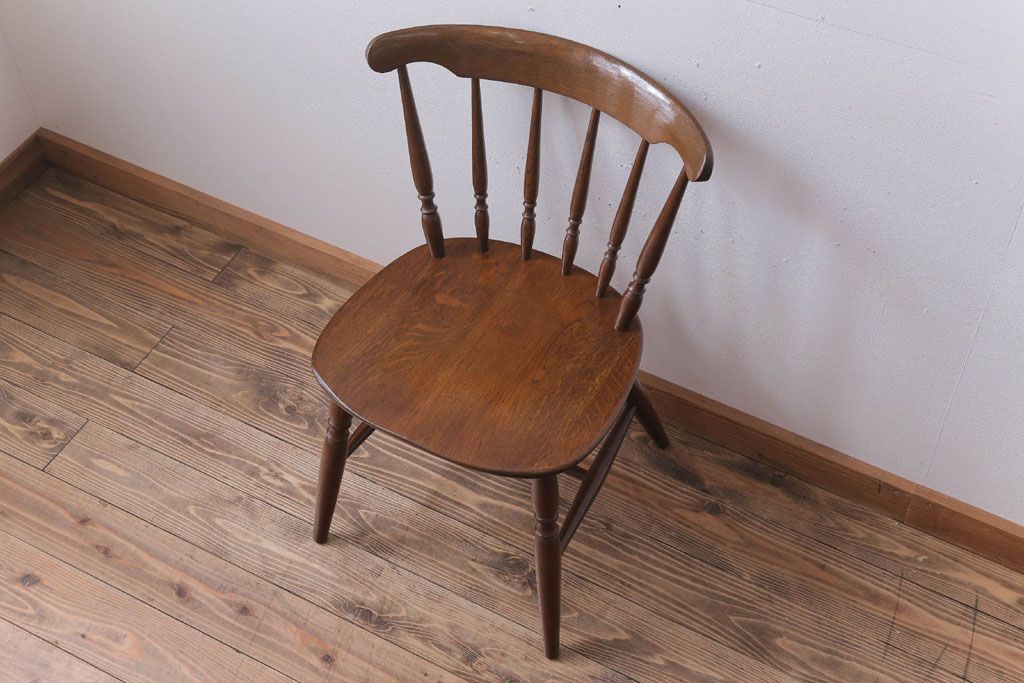 中古　柏木工　スピンドルバックチェア(ウィンザーチェア、ウインザーチェア)(2)