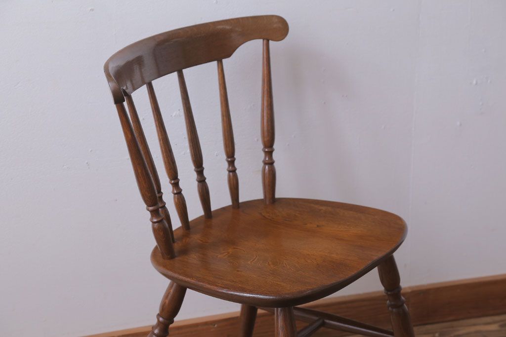 中古　柏木工　スピンドルバックチェア(ウィンザーチェア、ウインザーチェア)(2)
