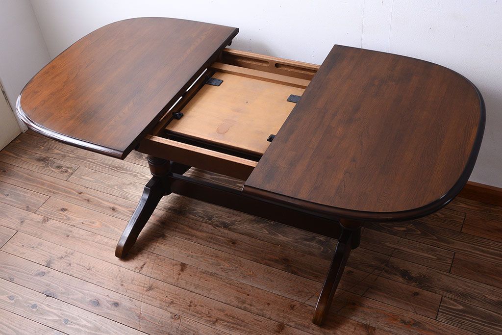 中古　飛騨産業　キツツキマーク　穂高　エクステンションダイニングテーブル