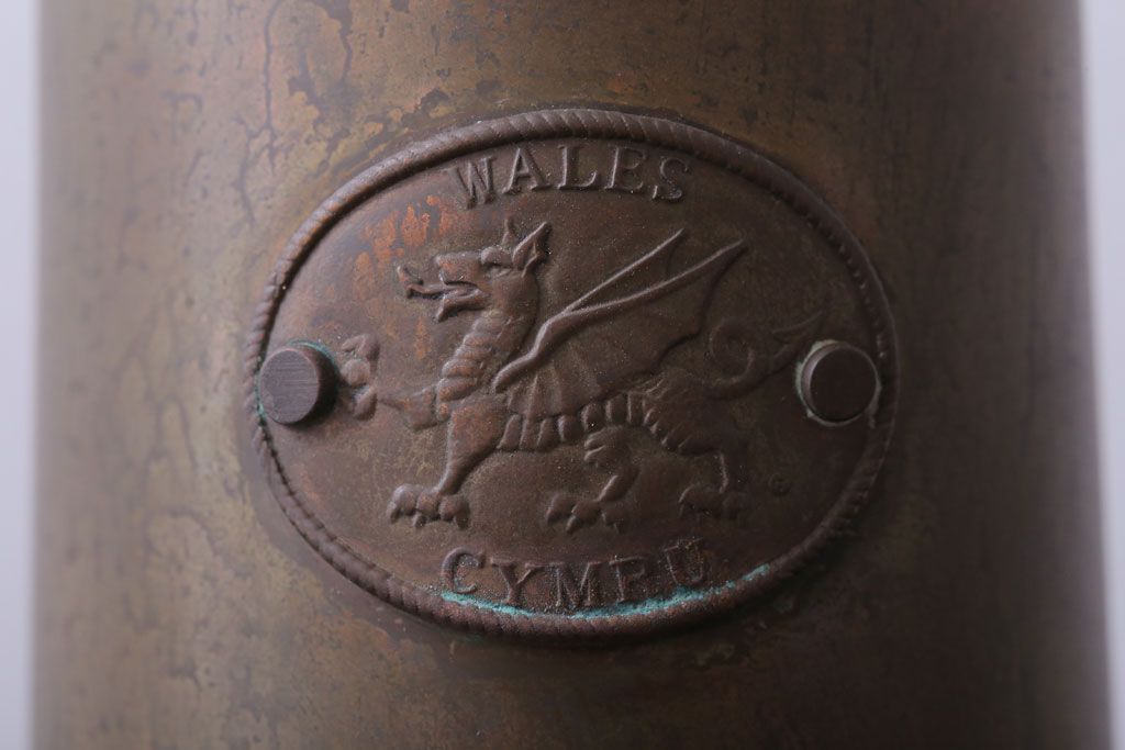 アンティーク雑貨　イギリスビンテージ　Wales Cymru社製オイルランタン(ランプ)
