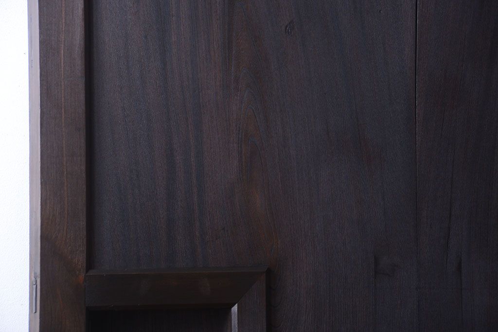 古民具・骨董　明治〜大正期　檜・欅材製のアンティーク蔵戸(玄関戸)