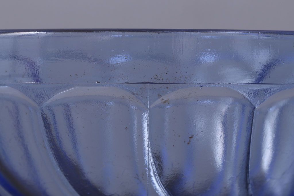 アンティーク雑貨　昭和レトロ　アンティーク氷コップ3個セット(プレスガラス)(3)
